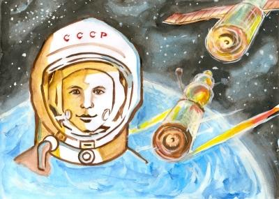 Доклад на тему "День космонавтики". 4 класс